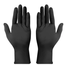 Platinum Black Powder-Free 6 mil Nitrile Gloves - Exam Grade